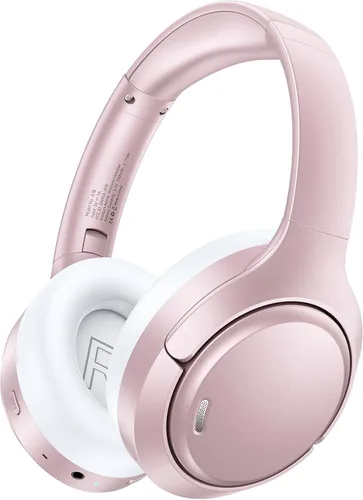 Vista 9 de Auriculares híbridos con cancelación activa de ruido, 120 horas de reproducción 6 ENC, micrófono de llamada transparente, auriculares inalámbricos