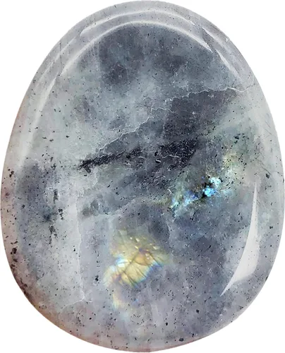 Vista 17 de Fekuar Piedra Natural de Cristal Unakita para el Pulgar, Piedra de Bolsillo Tallada a Mano para Alivio del Estrés y Meditación, en Forma Ovalada