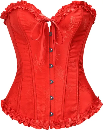 Vista 104 de SZIVYSHI Corsé para mujer, lencería moldeadora, body con cintura de encaje
