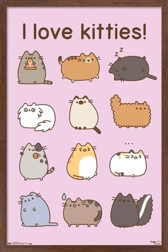 Vista 5 de Trends International Pusheen - Póster de pared de gatitos, 22.375 x 34 pulgadas, versión premium sin marco