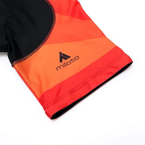 Vista 5 de Uriah Culotte corto con pechera de ciclismo para hombre, color blanco 3D Coolmax Gel