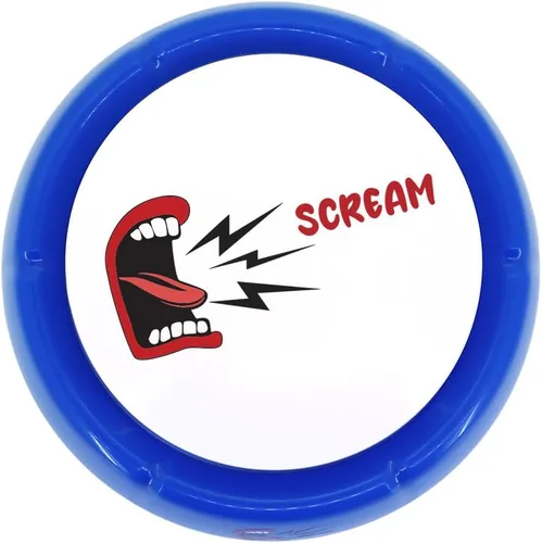 Vista 5 de Talkie Toys Products The Scream Button - Botón de voz para hombre y mujer, botón parlante divertido, juguete para hablar para aliviar el estrés y más