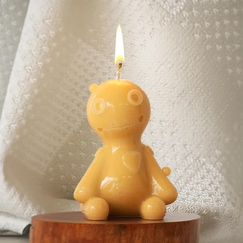 Vista 3 de Molde de silicona de vela de muñeca animal para fundición de resina y fabricación de velas