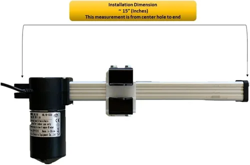 Vista 3 de Mulin Power - Motor reclinable de repuesto con cable modelo ML18-026, impulsor de accionamiento eléctrico, actuador lineal para sofá, silla