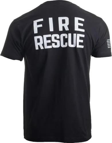 Vista 6 de Fire & Rescue Maltese Cross Firefighter Fire Honor & Courage - Camiseta para hombre y mujer