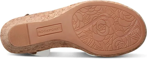 Vista 3 de Rockport Sandalia Blanca con correa en T para mujer
