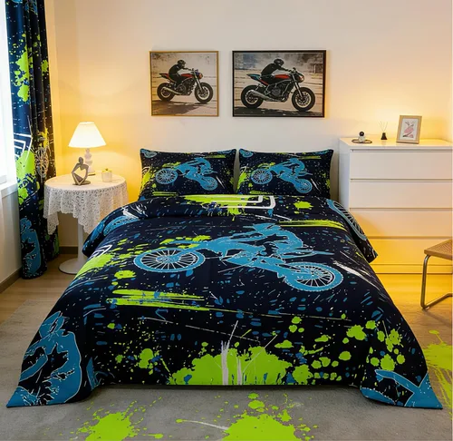 Vista 12 de Feelyou Lindo juego de ropa de cama de ajolote para niños y niñas tamaño twin, juego de edredón de salamandra para niños, mujeres y hombres, edredón