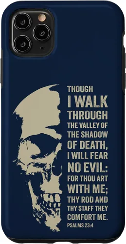 Vista 13 de Psalms 23:4 Though I Walk Through The Valley - Funda bíblica cristiana para iPhone 16