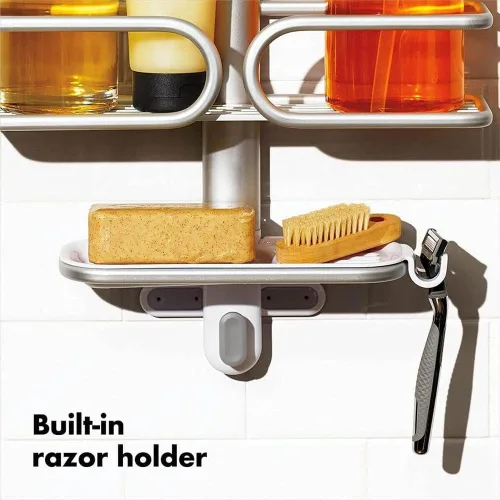Vista 6 de OXO Good Grips - Carrito de ducha de aluminio de 3 niveles