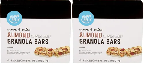 Vista 6 de Marca Amazon – Happy Belly Sweet & Salty, barras de granola de almendra, 1.2 onzas, 6