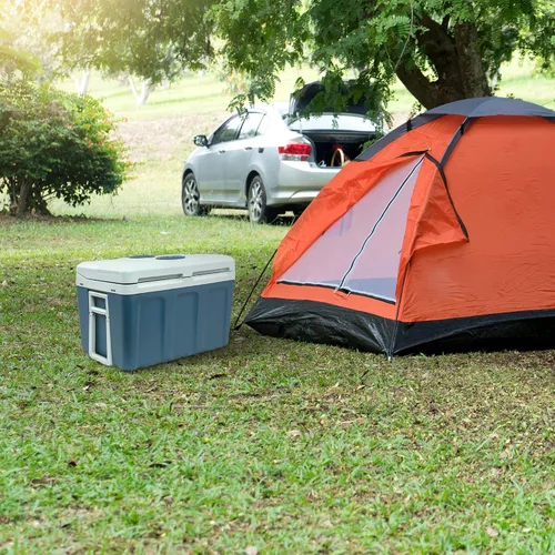 Vista 7 de Ivation Enfriador y calentador eléctrico con ruedas y asa Refrigerador termoeléctrico portátil de 48 cuartos de galón (45 L) para vehículos
