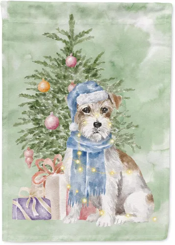 Vista 79 de Caroline's Treasures CK8213GF Bulldog Inglés #2 Regalos de Navidad y árbol de jardín Bandera de buzón Bandera decorativa para patio exterior, patio