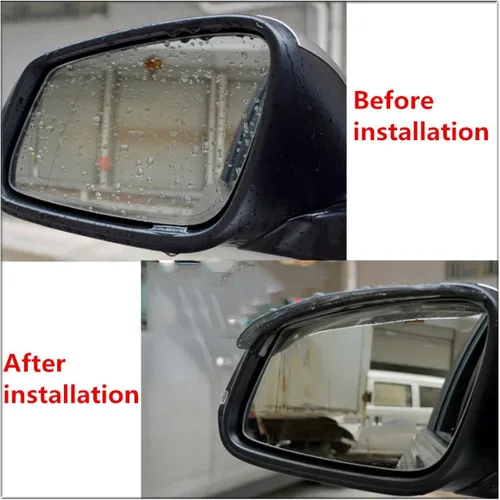 Vista 6 de Espejo retrovisor de coche para Opel Astra Corsa Insignia Astra Antara Meriva Zafira Corsa Vectra Sports, 2 piezas PV-C para espejo trasero