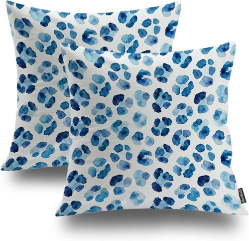 Vista 31 de Shrahala Abstract Art Modern Aesthetic Decorative Pillow Covers, Fluid Forms Minimalist Throw Pillow Cover Blended Hidden Zipper Cushion Cases for