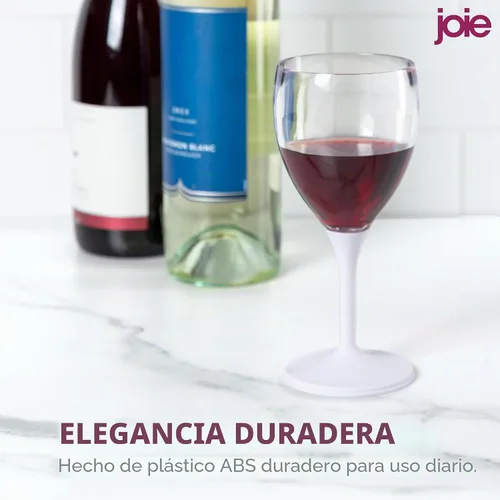 Vista 7 de Joie Copa de vino para llevar, copa de vino portátil, tallo desmontable, sin BPA