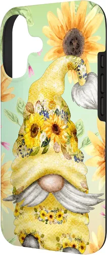 Vista 2 de Sunflower Gnome for Garden Mom Hippies Cute Summer Pattern Case for iPhone 17