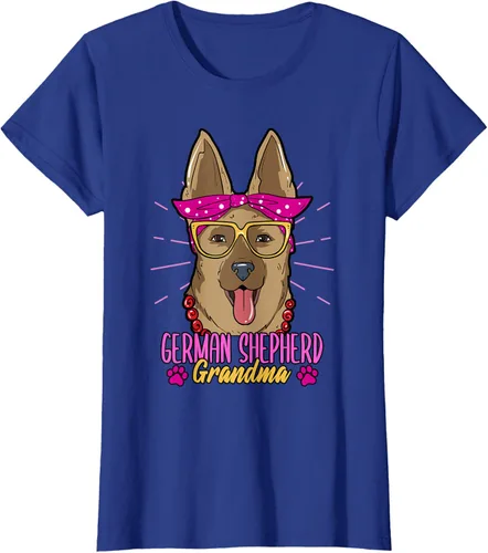 Vista 7 de Camiseta de piel de pastor alemán para mujer, con diseño de pata de mamá, padre, amor, perros, perro, Negro, S