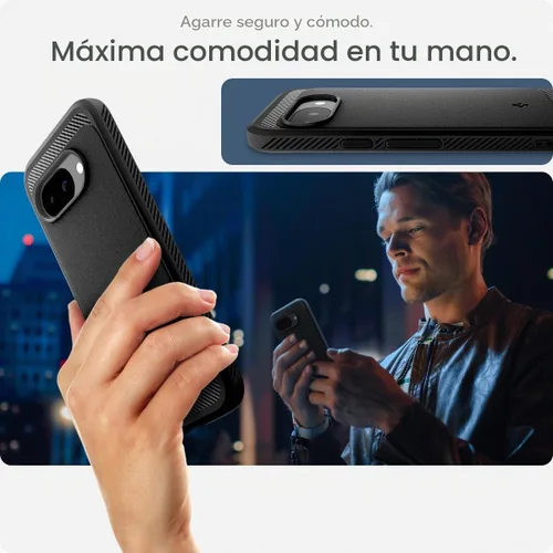 Vista 5 de Spigen Funda para Pixel 9a, Rugged Armor MagFit (2025) [compatible con accesorios MagSafe] - Negro mate