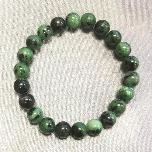 Vista 463 de Gem Avenue Handmade Round Bead Stretch Bracelet Unisex Natural Stone Beaded Jewelry for Men & Women, Elastic Wristband for Daily Wear