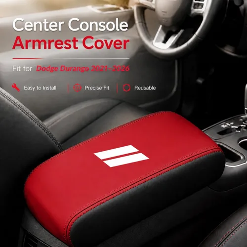 Vista 41 de YOSRTER Accesorios para Dodge Durango 2011-2018 2019 2020 Funda para reposabrazos de consola central, caja interior, decoración de reposabrazos