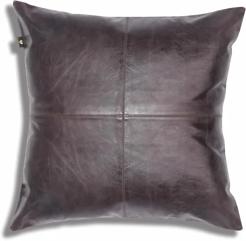 Vista 54 de LL LEATHER LOVERS Funda de almohada de piel de cordero - Funda de cojín para sofá, fundas decorativas para sala de estar y dormitorio, 20 x 20 Negro