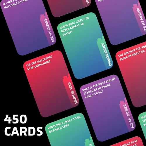 Vista 3 de Juego de fiesta sin revestimiento para adultos a partir de 21 años, divertido juego de cartas social e interactivo para noche