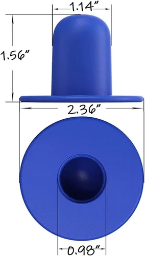 Vista 2 de Uenede 4 unids PVC tierra piscina pared enchufe filtro bomba filtro agujero tapón tapón reemplazo para Intex Bestway Coleman
