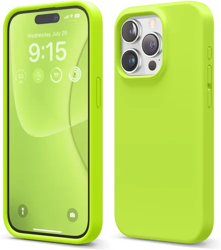 Vista 22 de elago Compatible con Funda para iPhone 15 Pro, funda de silicona líquida, funda protectora de cuerpo completo, a prueba de golpes, funda delgada