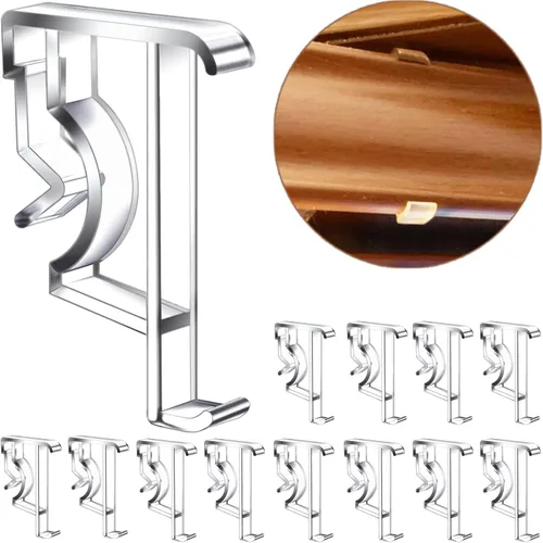 Vista 8 de Clips de cenefa de 2 pulgadas para persianas horizontales de madera o madera sintética (6 piezas)