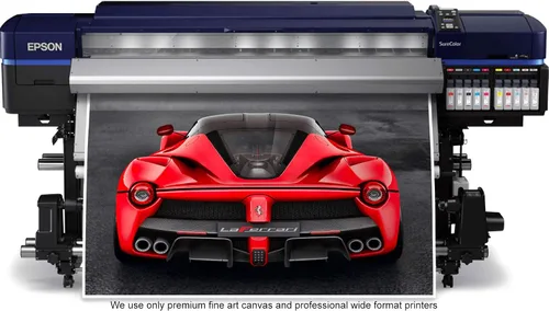 Vista 4 de XOTIKS Ferrari 488 Pista - Arte Fino Giclée Canvas Print Photo Wall Art Display. Estilo profesional de galería, listo para colgar. (702)