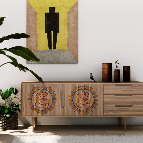 Vista 5 de BENECREAT Ganesha - Plantillas de pintura de dibujo, plantillas de elefante indio para pintar en álbumes de recortes, álbum, madera, piso, pared