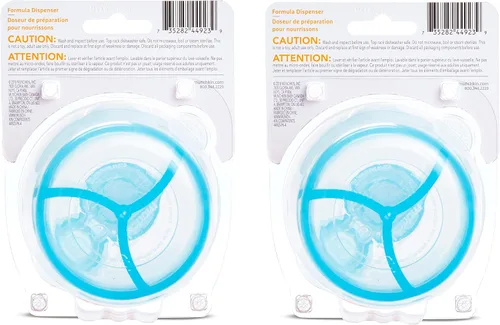 Vista 5 de Munchkin® Dispensador de fórmula, sin BPA, 3 secciones de 9 onzas, azul, paquete de 2