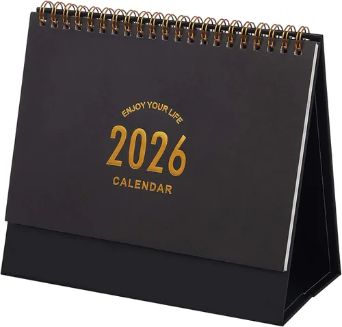 Vista 13 de Calendario de escritorio grande 2026, calendario mensual de escritorio de 9.9 x 8.7 pulgadas de pie desde ahora hasta diciembre de 2026, calendario