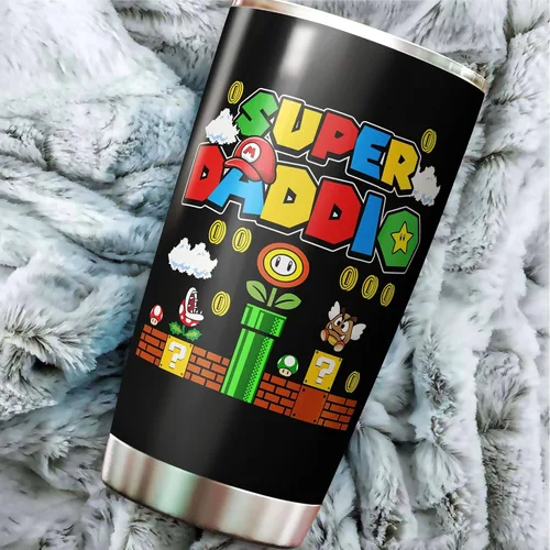 Vista 5 de Taza de papá - Regalos para papá en el día del padre, Navidad, cumpleaños - Taza de padre - Taza de papá - Regalo para papás de hija, hijo