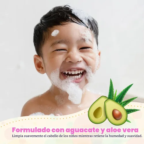 Vista 4 de KANICA Champú de aloe vera y aguacate sin parabenos, limpieza hidratante suave, fórmula natural nutritiva para el cuidado del cabello familiar