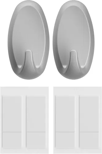 Vista 11 de Ganchos adhesivos de pared resistentes FrogTape reMOVEables, sin daños, fáciles de quitar y reutilizar, incluye 2 ganchos y 4 tiras para colgar