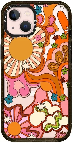 Vista 127 de CASETiFY Funda Impact para iPhone 13 [Protección contra caídas de grado militar 4X de 8.2 pies/Compatible con Magsafe] - #1 Mom - Transparente