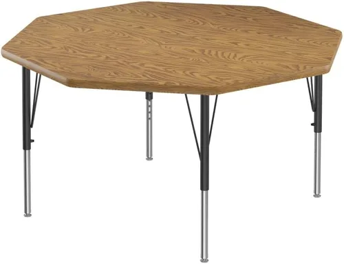 Vista 31 de Correll - Mesa rectangular de actividades para el aula de 24 x 36 pulgadas, altura ajustable (19-29 pulgadas), parte superior de nogal colonial
