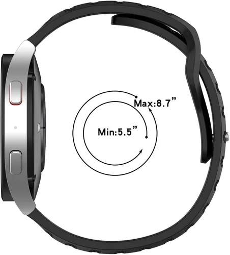 Vista 5 de BlackPro Correa de reloj de estilo resistente de 0.787 in y 0.866 in, correa de reloj de liberación rápida con hebilla de metal reforzada, correa