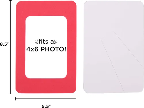 Vista 5 de Horizon Group USA Kit de manualidades de marco de fotos de espuma, paquete de 12 marcos de fotos coloridos de 4 x 6 pulgadas con más de 500