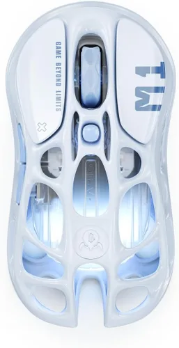 Vista 7 de GravaStar Mercury M1 Pro Gaming Mouse, aleación de magnesio ligera, 26,000 DPI, sensor PAW3395DM, 5 botones programables, soporte con cable/2.4