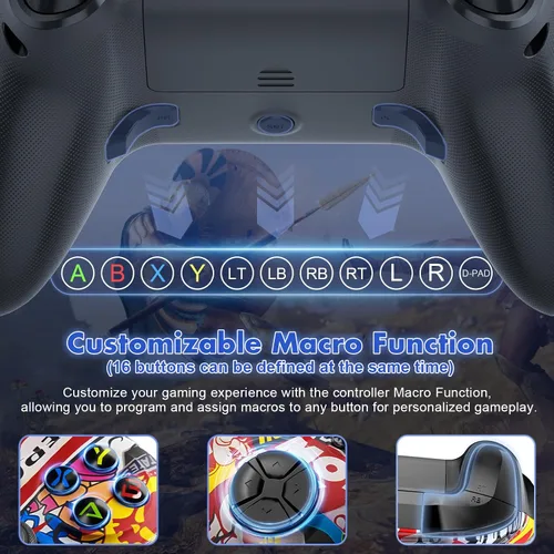 Vista 3 de Gamrombo Controlador inalámbrico X-box compatible con Xbox Series XS, Xbox One, Xbox One SX, PC WindowsSteam, controlador de juego AndroidiOS