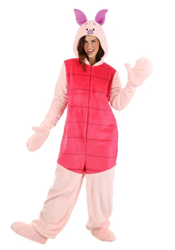 Vista 8 de Disfraz Deluxe Adulto de Piglet de Winnie the Pooh de Disney Multicolor