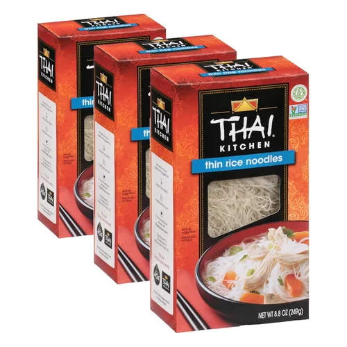 Vista 11 de Thai Kitchen Fideos de arroz finos sin gluten, 8.8 onzas