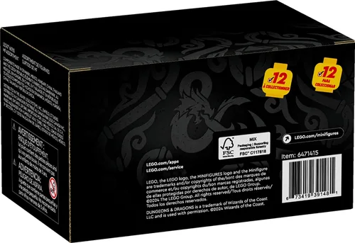 Vista 6 de LEGO Minifigures Dungeons & Dragons - Paquete de 6 juguetes para niños y niñas a partir de 5 años - Figuras coleccionables para niños y adultos