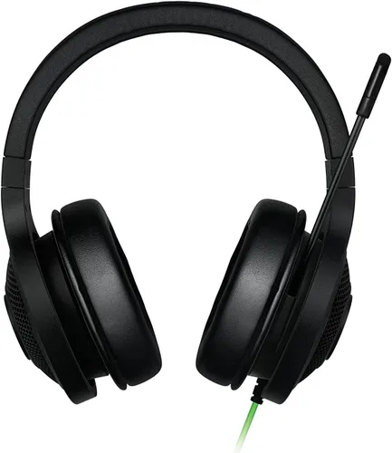 Vista 3 de Auriculares para juego Razer Kraken 7.1 Chroma Sound USB 7.1 sonido envolvente con micrófono digital retráctil e Iluminación Chroma, Negro