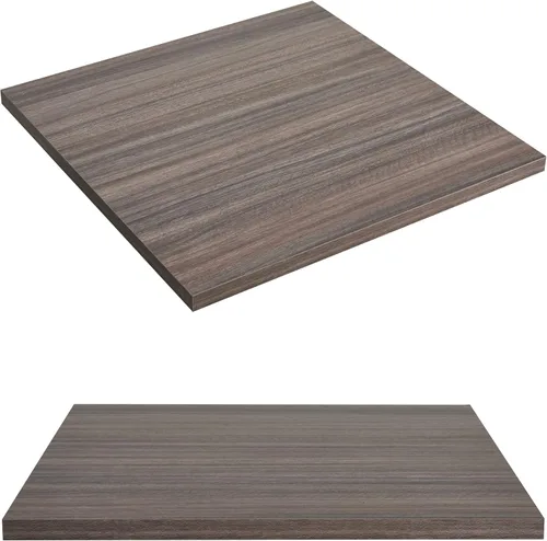 Vista 6 de Kaboon Mesa universal de 24 x 24 pulgadas, paquete de 2, solo encimera reversible de melamina, uso doméstico o comercial en interiores, 1 pulgada