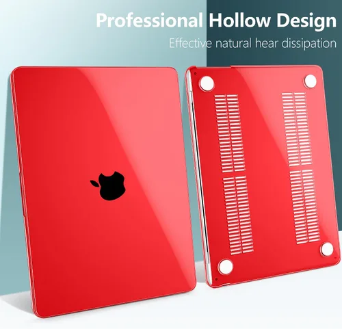 Vista 5 de TWOLSKOO Funda compatible con M4 MacBook Air de 15 pulgadas versión 2025-2023 M4 A3241 M3 A3114 M2 A2941, carcasa rígida de plástico, protector