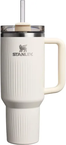 Vista 146 de STANLEY Quencher H2.0 Vaso Térmico con asa y pajilla, 64 onzas, tapa Flowstate de 3 posiciones, gran capacidad para viajes y deportes, vaso de acero