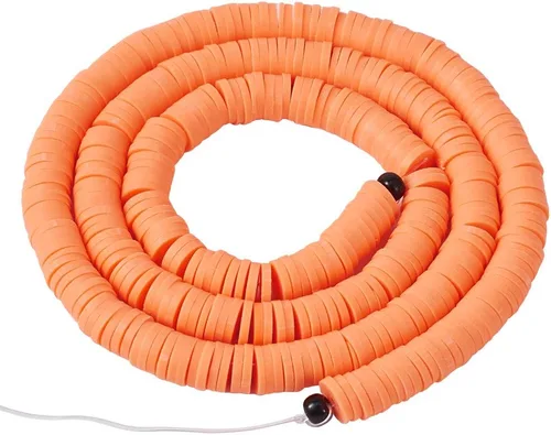 Vista 16 de Cheriswelry Kit de fabricación de pulseras de bricolaje con 7280 piezas de 30 colores de 0.236 in de disco plano redondo de arcilla polimérica